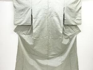 アンティーク　抽象模様織出し手織り紬単衣着物